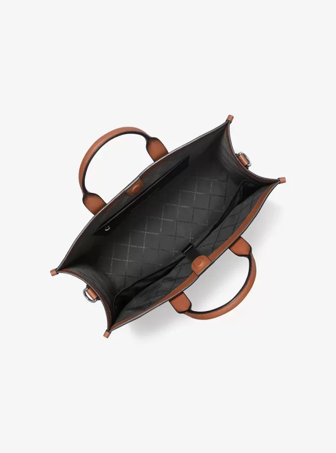 Bolso tote de piel granulada Hudson