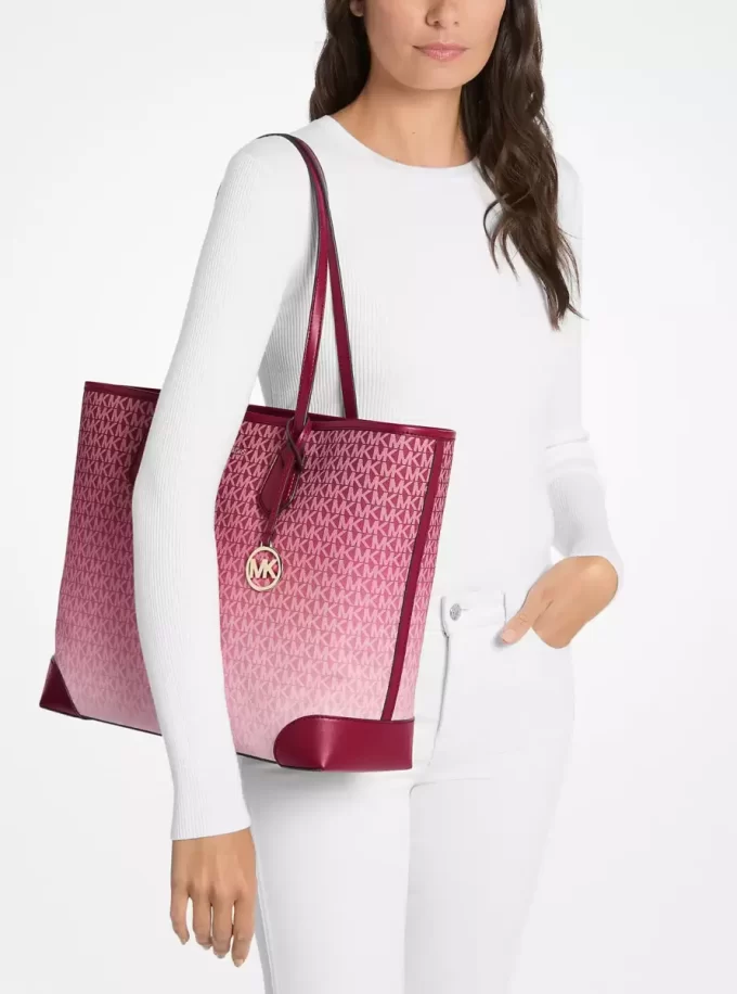 Bolso tote Eva Large Ombré con el logo de la firma