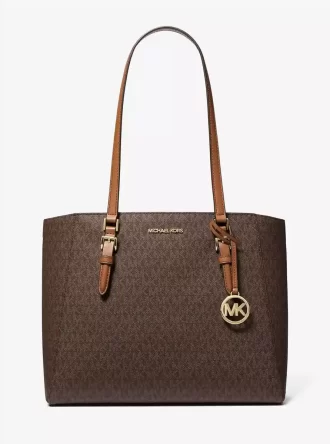 Bolso tote grande 3 en 1 con el logotipo de Charlotte