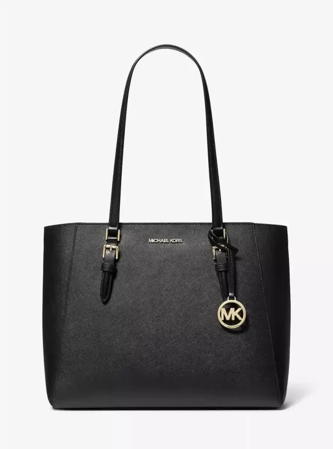 Bolso tote grande Charlotte de piel saffiano 3 en 1 Bolso tote grande Charlotte de piel saffiano 3 en 1