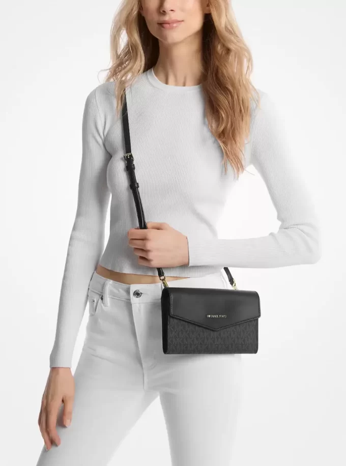 Bolso tote grande Charlotte de piel saffiano 3 en 1 Bolso tote grande Charlotte de piel saffiano 3 en 1