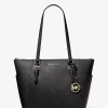 Bolso tote grande Charlotte de piel saffiano con cremallera superior Bolso tote grande Charlotte de piel saffiano con cremallera superior