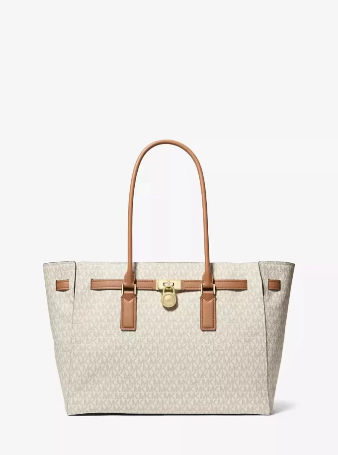 Bolso tote grande con logotipo de la firma Hamilton Moderne
