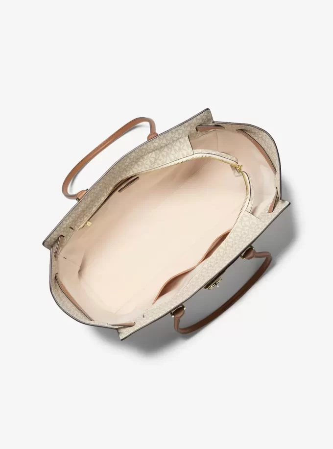 Bolso tote grande con logotipo de la firma Hamilton Moderne