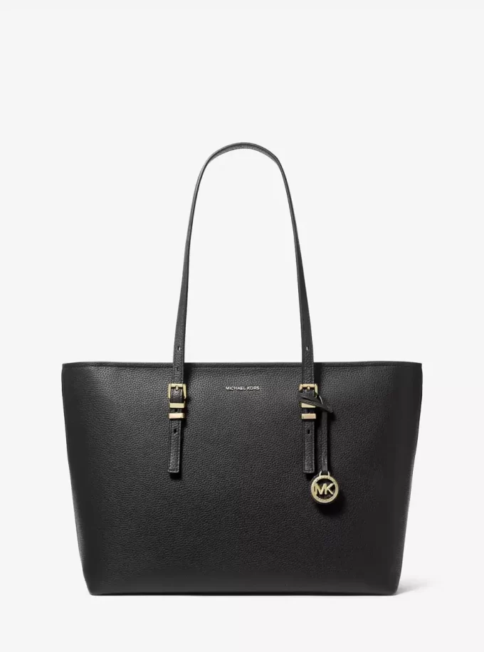 Bolso tote grande de piel granulada Quinn