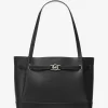 Bolso tote grande de piel granulada Reed