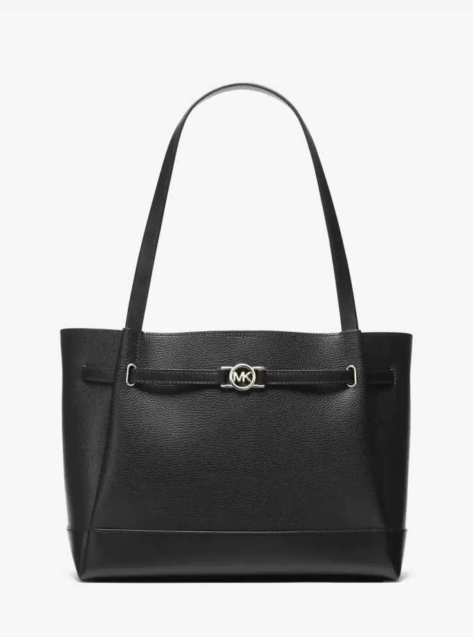 Bolso tote grande de piel granulada Reed