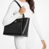 Bolso tote grande de piel granulada Reed