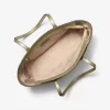 Bolso tote grande metálico con cremallera superior de Arden Bolso tote grande metálico con cremallera superior de Arden
