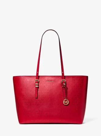 Bolso tote grande metálico con el logotipo de Quinn