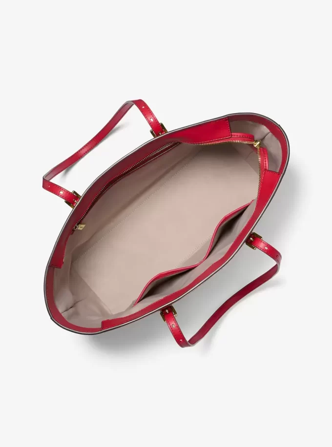 Bolso tote grande metálico con el logotipo de Quinn