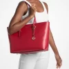 Bolso tote grande metálico con el logotipo de Quinn