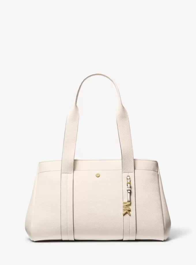 Bolso tote grande Romee de piel granulada