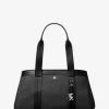 Bolso tote grande Romee de piel y logotipo de la firma