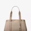 Bolso tote grande Romee de piel y logotipo de la firma