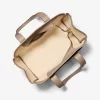 Bolso tote grande Romee de piel y logotipo de la firma