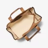 Bolso tote grande Romee de piel y logotipo de la firma