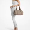 Bolso tote grande Romee de piel y logotipo de la firma