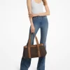 Bolso tote grande Romee de piel y logotipo de la firma