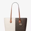 Bolso tote grande Sheila con logotipo de la firma en dos tonos Bolso tote grande Sheila con logotipo de la firma en dos tonos