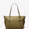 Bolso tote grande Sullivan de piel saffiano con cremallera superior