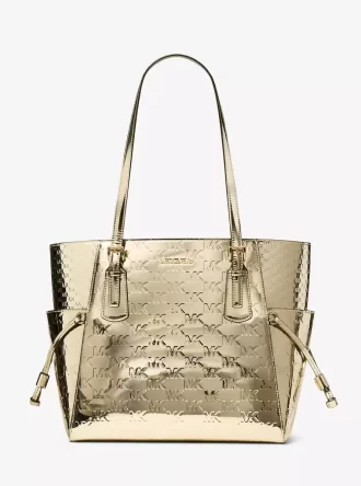 Bolso tote grande Voyager con logotipo metálico grabado