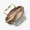 Bolso tote grande Voyager con logotipo metálico grabado Bolso tote grande Voyager con logotipo metálico grabado
