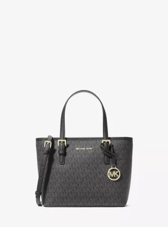 Bolso tote Jet Set Travel extra pequeño con cremallera superior y logotipo