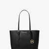 Bolso tote Jet Set Travel pequeño de piel saffiano con cremallera superior Bolso tote Jet Set Travel pequeño de piel saffiano con cremallera superior