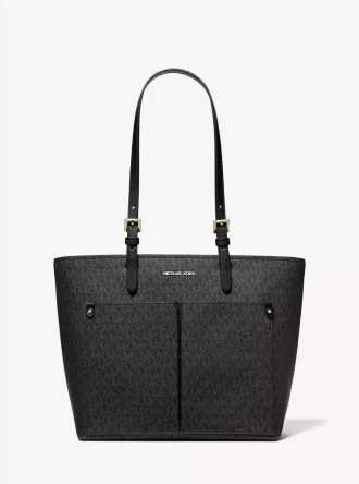 Bolso tote mediano con bolsillo y logotipo de Jet Set