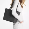 Bolso tote mediano con bolsillo y logotipo de Jet Set Bolso tote mediano con bolsillo y logotipo de Jet Set