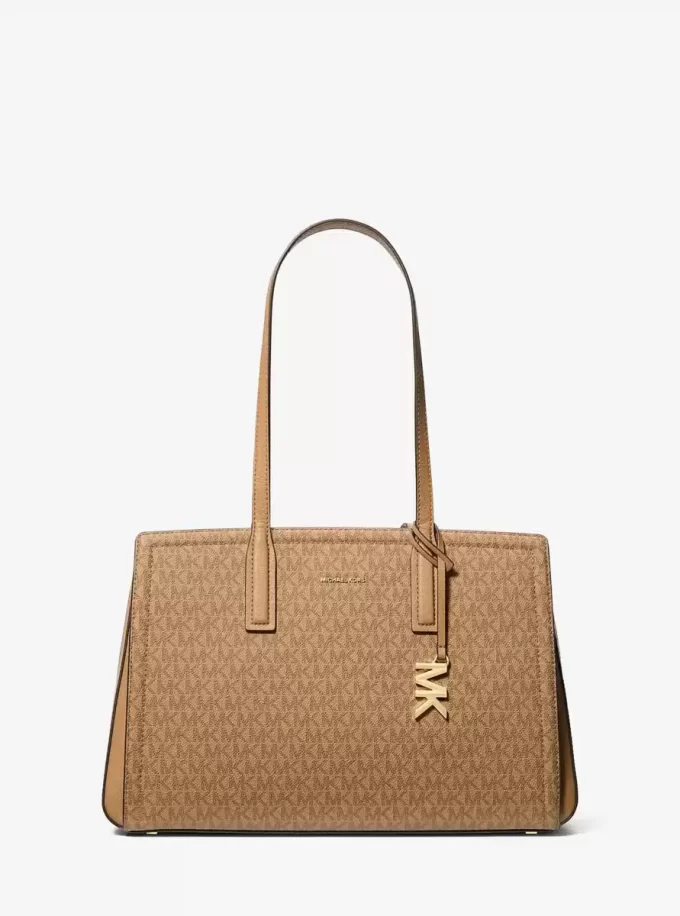 Bolso tote mediano Laila con logotipo de la firma