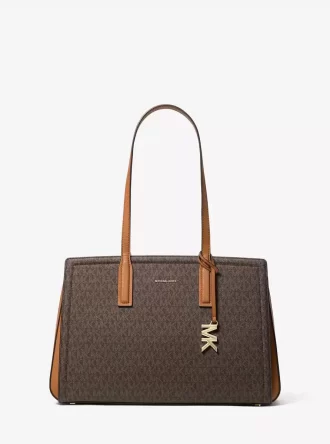 Bolso tote mediano Laila con logotipo de la firma