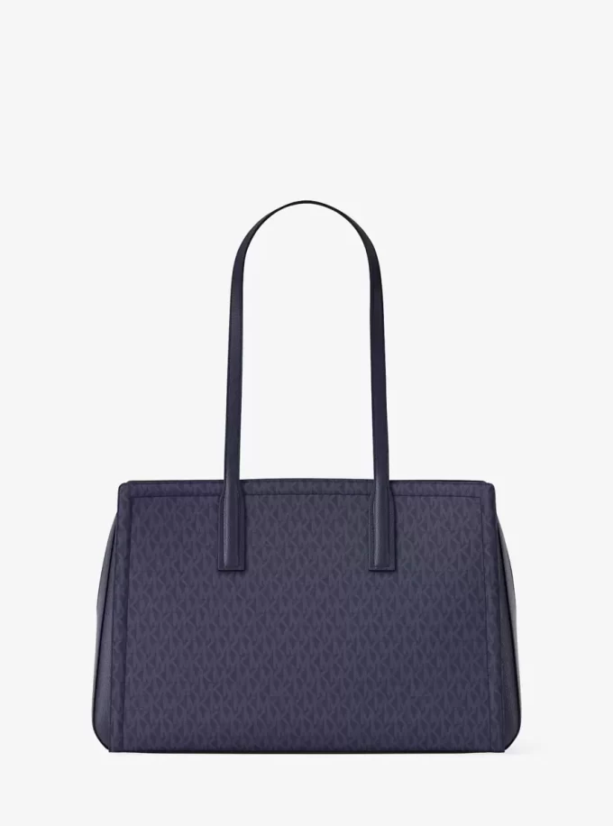 Bolso tote mediano Laila con logotipo de la firma Bolso tote mediano Laila con logotipo de la firma