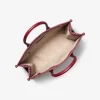 Bolso tote mediano metálico Mirella con logotipo de la firma Bolso tote mediano metálico Mirella con logotipo de la firma