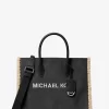 Bolso tote mediano Mirella de ante y borrego sintético Bolso tote mediano Mirella de ante y borrego sintético