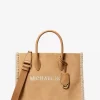 Bolso tote mediano Mirella de ante y borrego sintético Bolso tote mediano Mirella de ante y borrego sintético