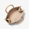 Bolso tote mediano Mirella de ante y borrego sintético Bolso tote mediano Mirella de ante y borrego sintético