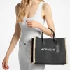 Bolso tote mediano Mirella de ante y borrego sintético Bolso tote mediano Mirella de ante y borrego sintético
