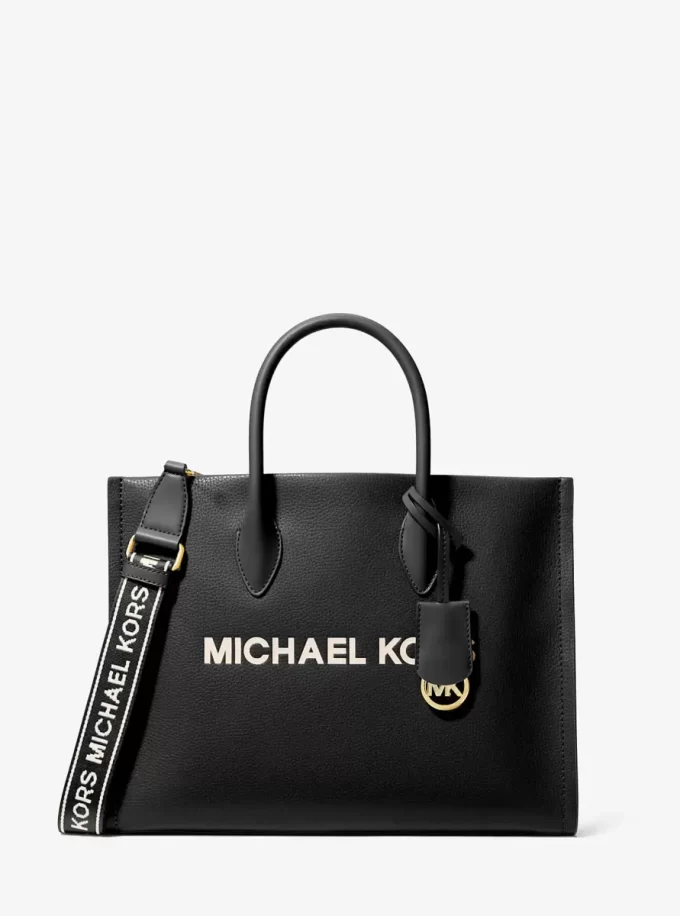 Bolso tote mediano Mirella de piel granulada Bolso tote mediano Mirella de piel granulada