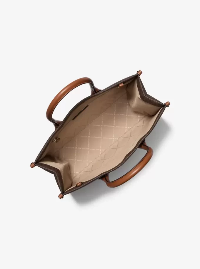 Bolso tote Mirella mediano con logo distintivo Bolso tote Mirella mediano con logo distintivo