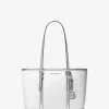 Bolso tote pequeño con cremallera superior y logo metálico de Jet Set Travel Bolso tote pequeño con cremallera superior y logo metálico de Jet Set Travel