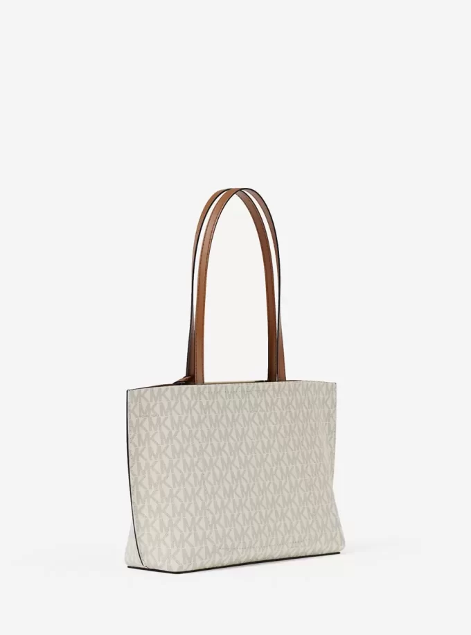 Bolso tote pequeño Evelyn con el logotipo de la firma Bolso tote pequeño Evelyn con el logotipo de la firma