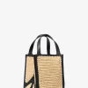Bolso tote pequeño Jordi de piel y crochet hecho a mano Bolso tote pequeño Jordi de piel y crochet hecho a mano