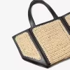 Bolso tote pequeño Jordi de piel y crochet hecho a mano Bolso tote pequeño Jordi de piel y crochet hecho a mano