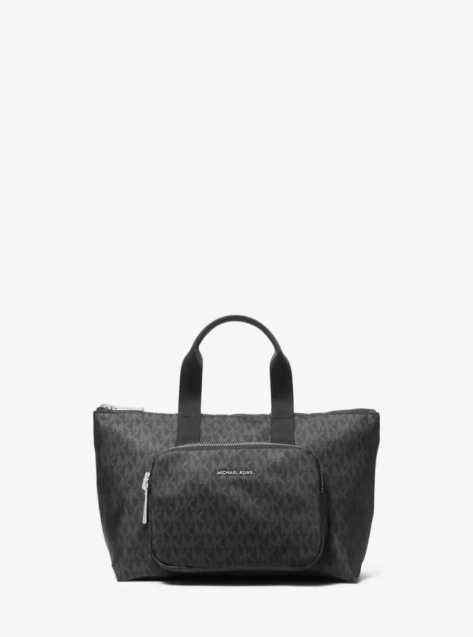 Bolso tote plegable reversible con logotipo de la firma impreso de Tanner Bolso tote plegable reversible con logotipo de la firma impreso de Tanner