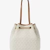 Bolso tote tipo cubo mediano con el logotipo de la firma Avery Bolso tote tipo cubo mediano con el logotipo de la firma Avery