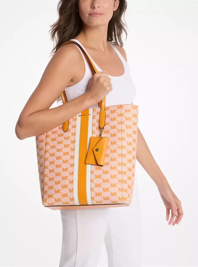 Bolso tote Vincent Large Logo Jacquard con tarjetero Bolso tote Vincent Large Logo Jacquard con tarjetero