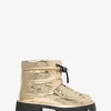 Bota Barton de piel metalizada craquelada Bota Barton de piel metalizada craquelada