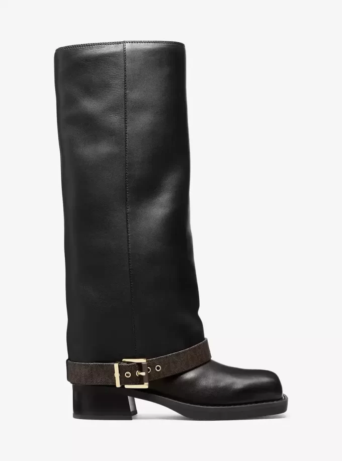 Bota Colby de cuero y logotipo exclusivo